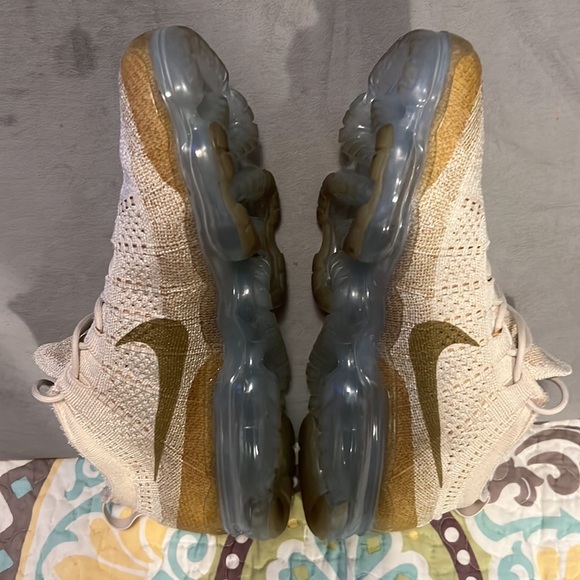 🔥NIKE VAPORMAX HEMP/TAN/GOLD FLYNIT 2.0 SUPER RARE HIPPIECORE - Picture 8 of 8